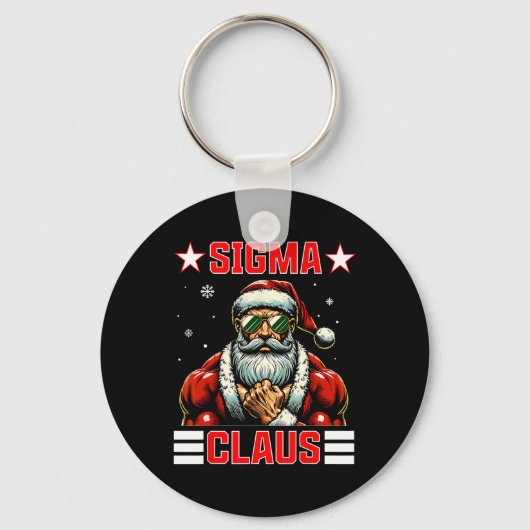 Porte-clés Sigma Claus Funny Christmas Santa Rizz Middle Scho (Recto)