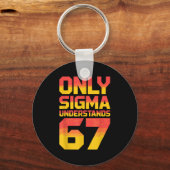 Porte-clés Sigma comprend 67 Alpha Slang Gen 67e numéro 6 (Recto)