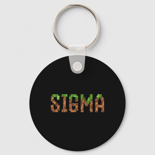 Porte-clés Sigma - Jeu vidéo rétro Pixel Art 8 bits Pc Gamer  (Recto)