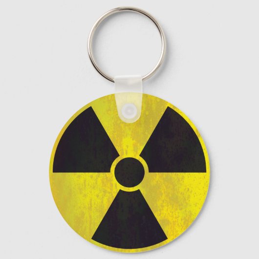 Porte-clés Signal d'avertissement radioactif | Cool Grunge (Recto)