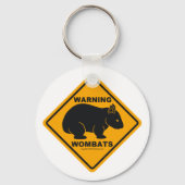 Porte-clés Signal d'avertissement Wombat (Recto)