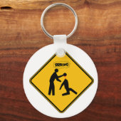 Porte-clés Signal d'avertissement Zombie (Recto)
