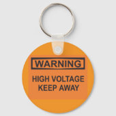 Porte-clés Signal de conservation à haute tension Avertisseme (Verso)