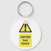 Porte-clés Signal de danger de poussière (Verso)