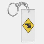 Porte-clés Signal d'hélicoptère de prudence (Devant gauche)