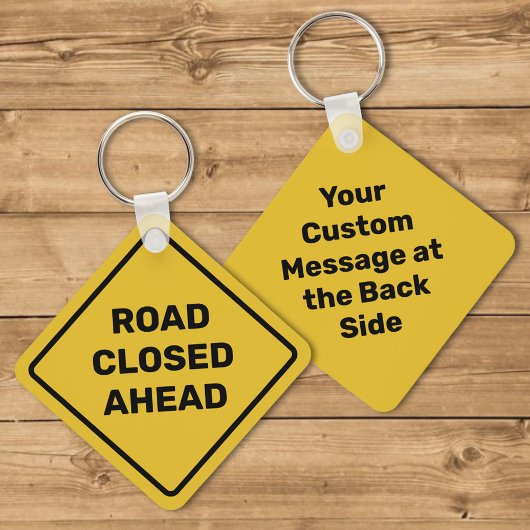 Porte-clés Signal Diamant d'avertissement personnalisé