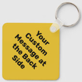 Porte-clés Signal Diamant d'avertissement personnalisé (Dos)