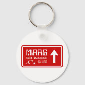 Porte-clés Signal routier de Mars (Verso)