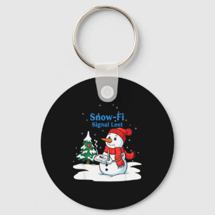 Porte-clés Signal Snow-fi Perdu Drôle de Bonhomme de Neige de