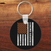 Porte-clés Signalétique de sensibilisation au cancer du sang (Verso)