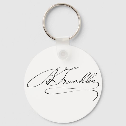 Porte-clés Signature Ben Franklin (Recto)