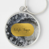 Porte-clés Signature Black Gold Foil Sea Crystals (Devant)