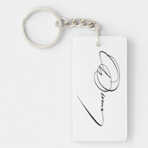 Porte-clés signature d'Alexandre Dumas autographe écrivain cé