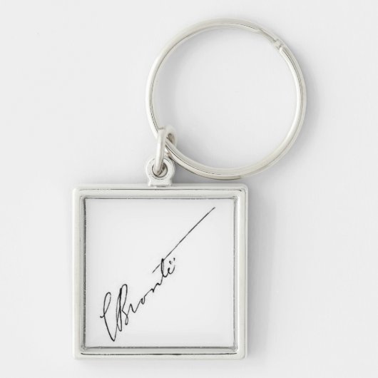 Porte-clés signature de Charlotte Brontë (Devant)