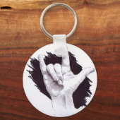 PORTE-CLÉS SIGNE AMÉRICAINE LANGUE JE VOUS AIME (Recto)