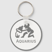 Porte-clés Signe Aquarius du Zodiac Design (Recto)