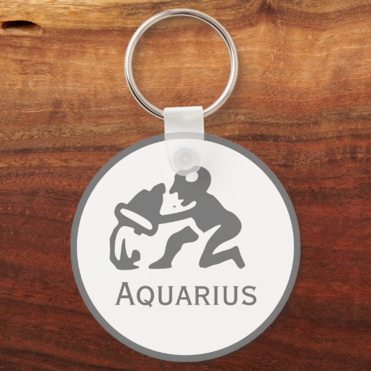 Porte-clés Signe Aquarius du Zodiac Design (Verso)