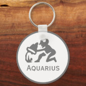 Porte-clés Signe Aquarius du Zodiac Design (Recto)
