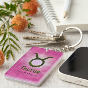 Porte-clés Signe astrologique du zodiaque de couleur Pick Tau