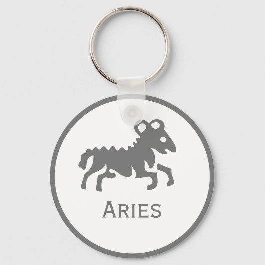 Porte-clés Signe d'Aries du design Zodiac (Recto)