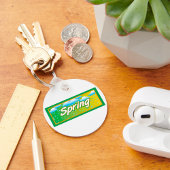 Porte-clés Signe de bannière de printemps