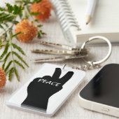 PORTE-CLÉS SIGNE DE PAIX (Devant droit)