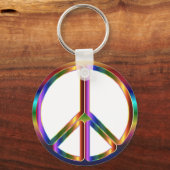 Porte-clés signe de paix coloré (Recto)
