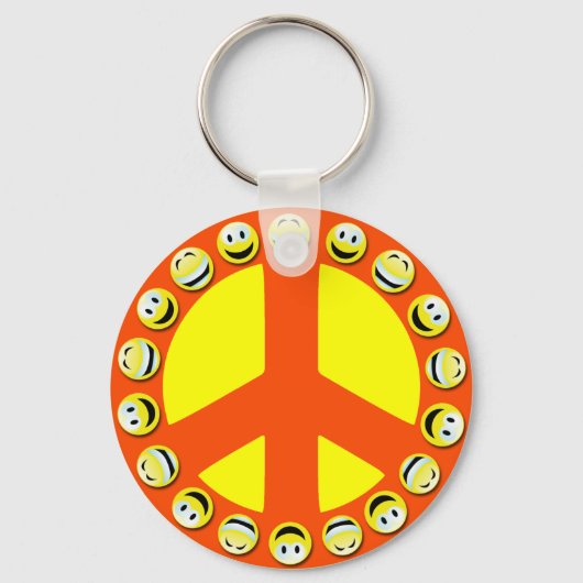 PORTE-CLÉS SIGNE DE PAIX FACE (Recto)