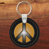 Porte-clés signe de paix orange (Recto)