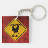 Porte-clés SIGNE DE PASSAGE DE Poulet Rustique (Dos)