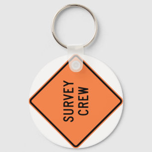 Porte-clés Signe de route d'équipage d'enquête