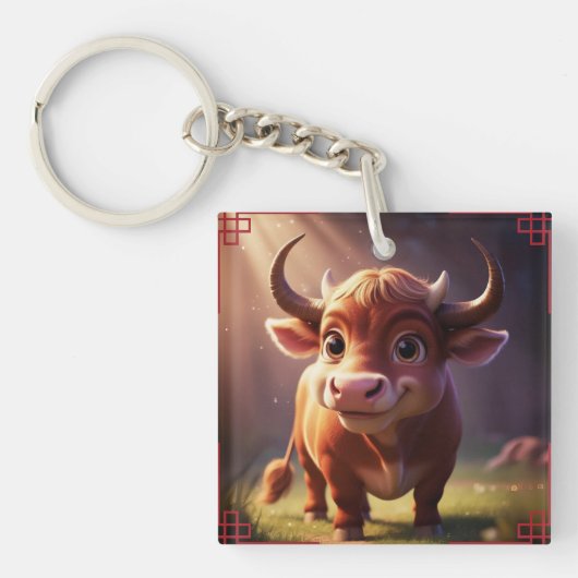 Porte-clés Signe du zodiaque Bœuf (Devant)