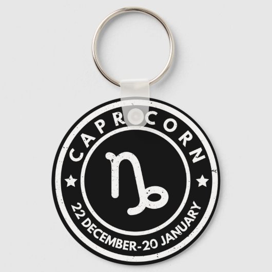 Porte-clés Signe du zodiaque Capricorne (Recto)