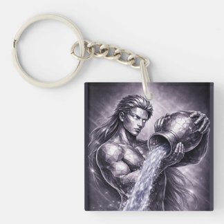 Porte-clés signe du zodiaque verseau