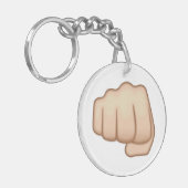 Porte-clés Signe Emoji de main de Fisted (Devant gauche)