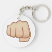 Porte-clés Signe Emoji de main de Fisted (Dos)