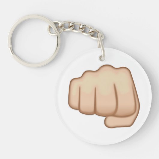 Porte-clés Signe Emoji de main de Fisted (Devant)