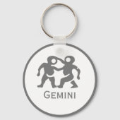 Porte-clés Signe Gemini du Zodiac Design (Recto)