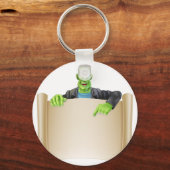 Porte-clés Signe Halloween Frankenstein Saut (Recto)