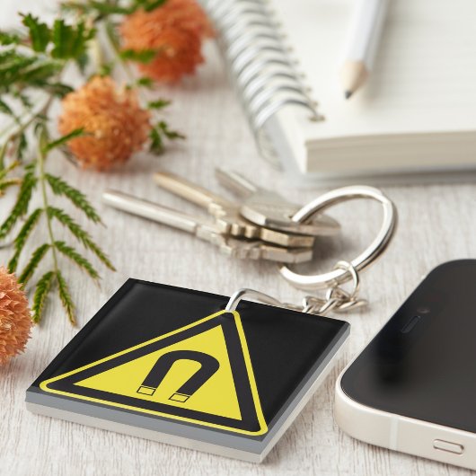 Porte-clés SIGNE JAUNE GRAND NOIR Porte - clé