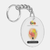 Porte-clés Signe moderne Zodiac Leo Citation | Élément incend (Devant gauche)