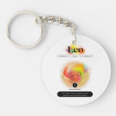 Porte-clés Signe moderne Zodiac Leo Citation | Élément incend (Devant)