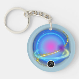 Porte-clés Signe moderne Zodiac Sagittarius Citation Élément 