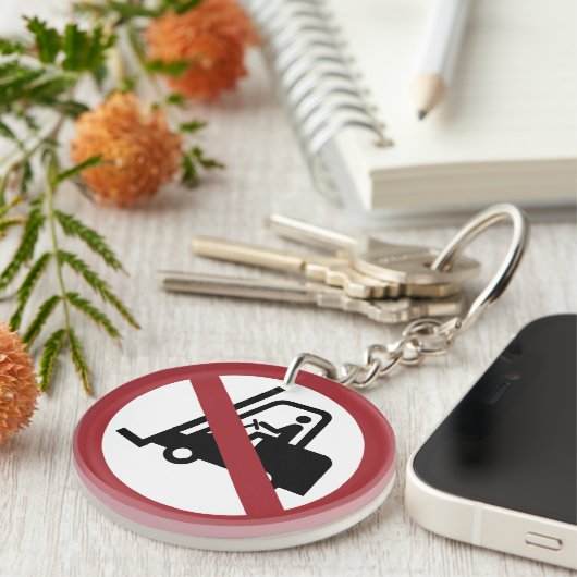 Porte-clés Signe Pas De Levage De Fourche (Devant droit)