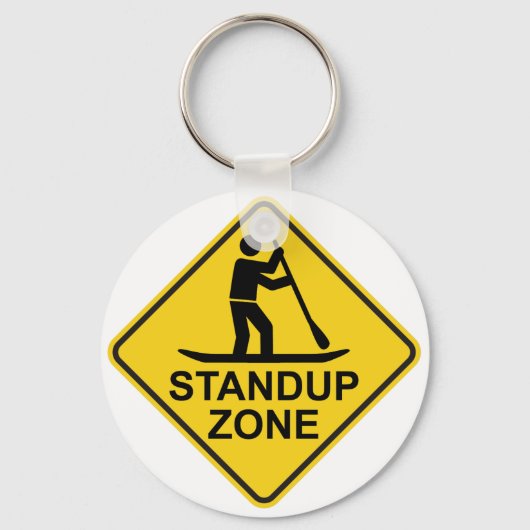 Porte-clés SIGNE ROUTIER DE LA ZONE DE Paddleboard (Recto)