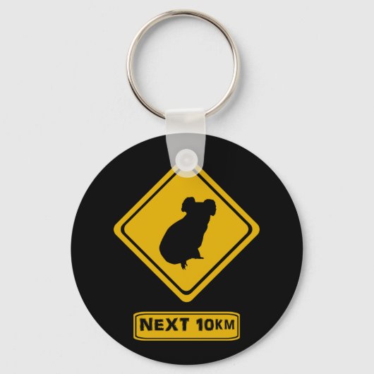 Porte-clés signe routier koala (Recto)