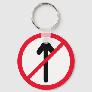 Porte-clés SIGNE ROUTIÈRE PAS D'ENTRÉE Porte - clé du cercl