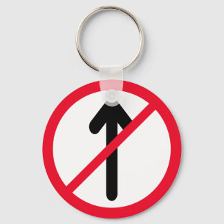 Porte-clés SIGNE ROUTIÈRE PAS D'ENTRÉE | Porte - clé du cercl