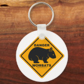 Porte-clés SIGNE ROUTIÈRE Wombat Danger (Recto)