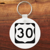 Porte-clés SIGNE US Route 30 (Recto)